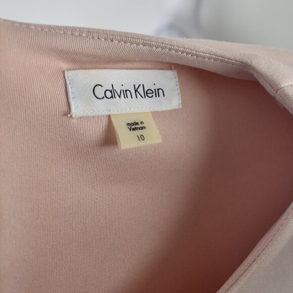Calvin Klein Sheath Fitted Dress Pink - 10 - Picture 8 of 8